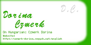 dorina czmerk business card